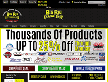 Tablet Screenshot of bigrigchromeshop.com